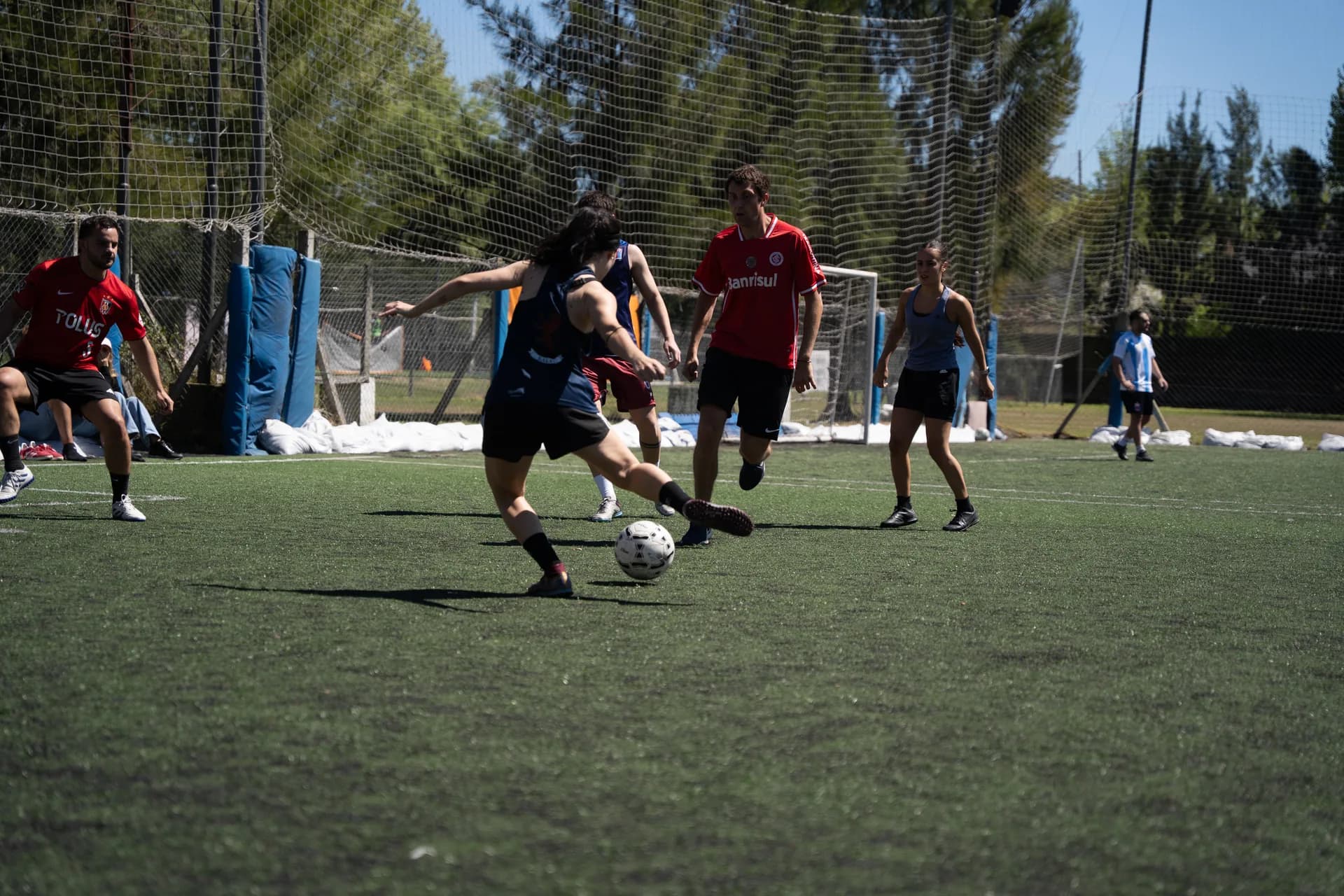 Partido mixto durante un evento JAG